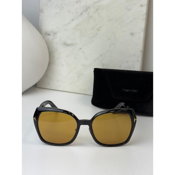 NEW Tom Ford TF1223 Plum Black Yellow Tint Sunglasses $600 main image 10
